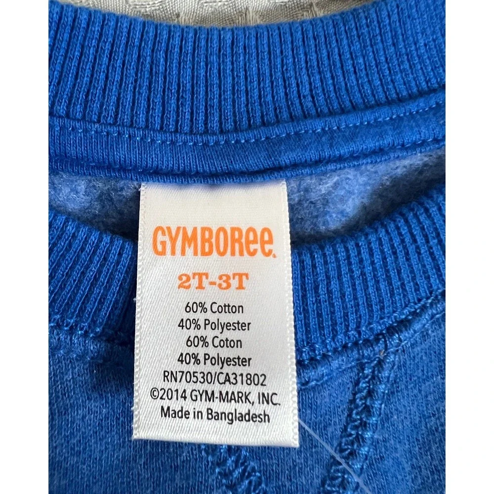 Gymboree Blue Sweatshirt NWT & Baby Gap Gray Fleece Zip Jacket Lot 2T 3T Kids
